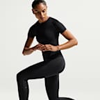 Nike Universa Women's High-Waisted 7/8 Leggings with No Front Seam