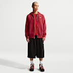 Sudadera con gorro de tejido Fleece y cierre completo para hombre Nike Club