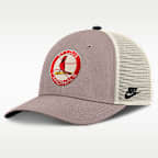 Gorra de rejilla Nike de la MLB ajustable para hombre St. Louis Cardinals Cooperstown Rise