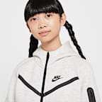 Felpa con cappuccio e zip a tutta lunghezza Nike Sportswear Tech Fleece – Bambina/Ragazza