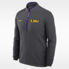LSU Victory Men's Nike Dri-FIT College 1/2-Zip Long-Sleeve Top