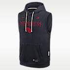 Cleveland Guardians Authentic Collection Standard Issue Men's Nike Dri-FIT MLB Sleeveless Pullover Hoodie