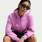 나이키 스포츠웨어 피닉스 플리스 여성 루즈 풀집 크롭 후디