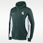 Michigan State Courtside Men's Nike Dri-FIT College Full-Zip Jacket