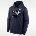 New England Patriots Men's Nike Therma NFL Pullover Hoodie