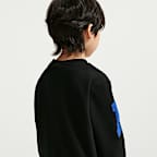 나이키 베이비 플리스 크루 앤드 조거 세트