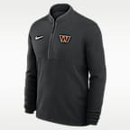 Washington Commanders Logo Victory Men's Nike Dri-FIT NFL 1/2-Zip Long-Sleeve Top