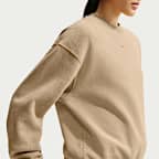 Nike Studio Fleece Medium Weight Women's Oversized Washed Crew-Neck Sweatshirt