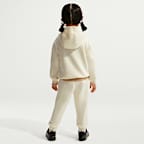 Conjunto de sudadera con gorro sin cierre y joggers de tejido Fleece infantil Nike