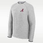 Alabama Tech Fleece Men's Nike College Pullover Crew