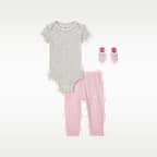 Nike Baby 3-Piece Bodysuit and Waffle Pants Set