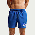 Nike Swim Breaker volleyshorts met binnenbroekje voor heren (13 cm)
