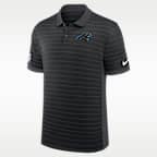 Carolina Panthers Sideline Victory Stripe Men's Nike Dri-FIT NFL Polo