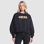 Sudadera de cuello redondo sin cierre Nike de la NFL para mujer San Francisco 49ers Rivalries Collection Oversized