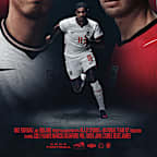 Póster Nike de Inglaterra de 56 x 71 cm