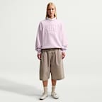 Nike Studio Fleece Medium Weight Women's Oversized Embossed Crew