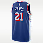 Joel Embiid Philadelphia 76ers Icon Edition Men's Nike Dri-FIT NBA Swingman Jersey