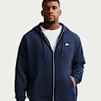Nike Club Fleece-Hoodie mit durchgehendem Reißverschluss (Herren)