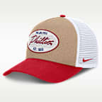 Philadelphia Phillies Rise Men's Nike MLB A-Frame Trucker Adjustable Hat