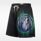 Shorts de básquetbol de tejido Fleece para hombre Minnesota Timberwolves Standard Issue Nike