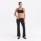 NikeSKIMS Matte Shine Mix Women's Straight-Neck Bra