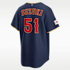 Seiya Suzuki Japan National Baseball Team 2026 World Baseball Classic Men's Nike Stadium Jersey