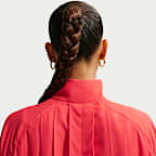 Dámské volné skládané mini šaty Nike Sportswear s dlouhým rukávem