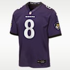 Lamar Jackson Baltimore Ravens Big Kids' Game Jersey