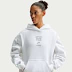 Nike Studio Fleece Medium Weight 'After Dark Tour' Women's Oversized Pullover Hoodie