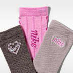 Nike Juxta-Girl Kids' Crew Socks (3 Pairs)