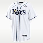 Junior Caminero Tampa Bay Rays 2026 World Series Participant Men's Nike MLB Replica Jersey