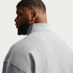 Playera con cierre de 1/4 de tejido Fleece para hombre Nike Solo Swoosh