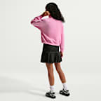 Nike Sportswear Studio Fleece Big Kids' (Girls') Oversized 1/4-Zip Top