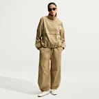 Nike Sportswear ruimvallende barrel-leg broek met halfhoge taille voor dames