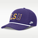 LSU Legacy Basketball Rope Rise Men's Nike College Adjustable Hat