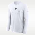 Houston Texans Team Issue Men's Nike Dri-FIT NFL Long-Sleeve T-Shirt