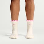 Nike Everyday Elevated Calcetines largos micro con volantes (2 pares)