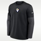 Los Angeles Rams Scripted To Win Sideline Coach Men's Nike Therma-FIT NFL Long-Sleeve T-Shirt