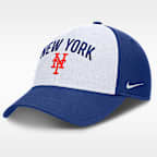 Gorra Nike Dri-FIT de la MLB ajustable para hombre New York Mets Club