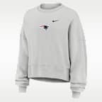 New England Patriots Primetime Phoenix Women's Nike NFL Oversized Pullover Crew
