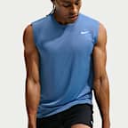 Nike Dri-FIT ermeløs treningsoverdel til herre