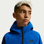 Chamarra de tejido Woven para niños talla grande Nike Tech