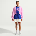 Nike Studio Fleece Medium Weight Women's Oversized Full-Zip Cropped Hoodie