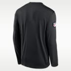 San Francisco 49ers Rivalries Collection Sideline Legend Small Logo Men's Nike Dri-FIT NFL Long-Sleeve T-Shirt