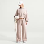 Nike Studio Fleece Medium Weight Women's Cropped Pullover Hoodie