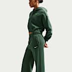 Pants de tiro alto de pierna amplia para mujer Nike Sportswear Phoenix Fleece