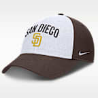 Gorra Nike Dri-FIT de la MLB ajustable para hombre San Diego Padres Club