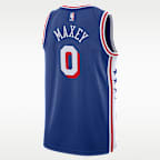 Jersey Nike Dri-FIT de la NBA Swingman para hombre Tyrese Maxey Philadelphia 76ers Icon Edition