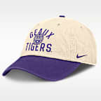 Gorra universitaria Nike ajustable para hombre LSU Primetime 2-Tone Club