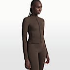 Chamarra de cierre completo de cuello alto para mujer NikeSKIMS Matte